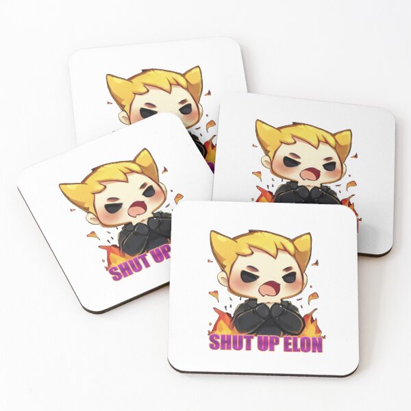Item preview, Shut Up Elon Tesla Sticker Design - Bumper Sticker designed and sold by Mehmet Hanifi Ekşi.