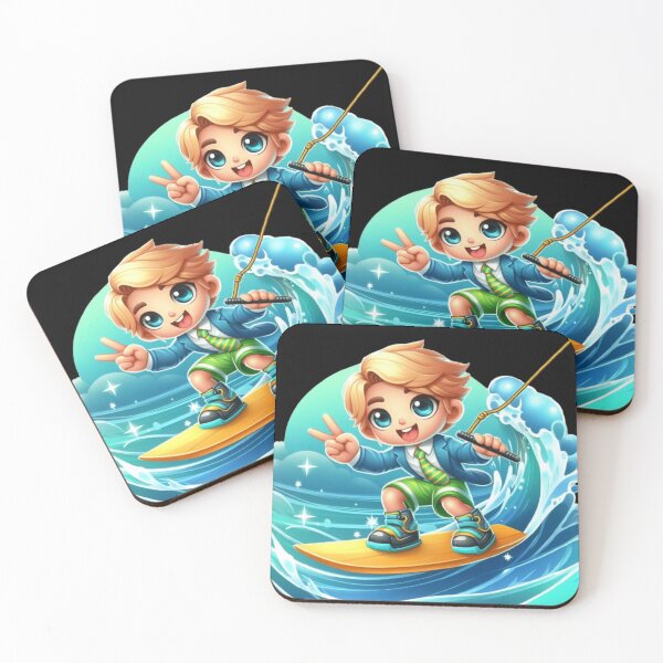 Item preview, Wakeboarding: Cute Wakeboarding boy designed and sold by joabaj.