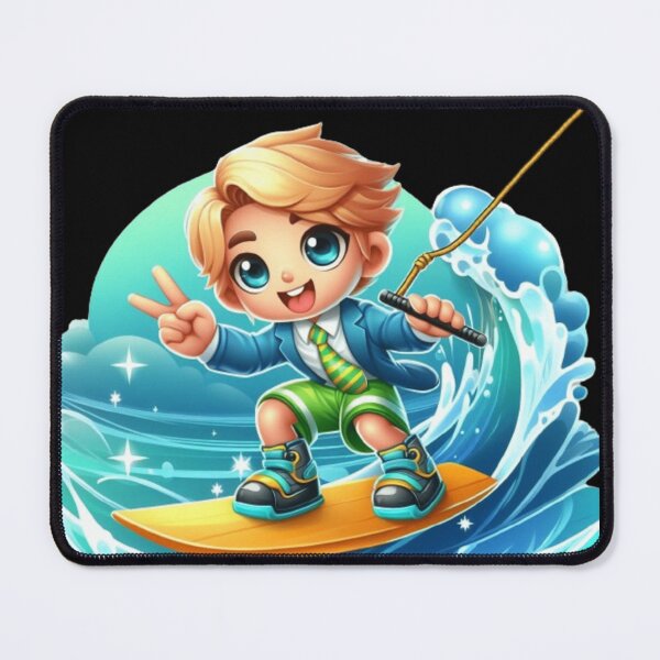 Item preview, Wakeboarding: Cute Wakeboarding boy designed and sold by joabaj.