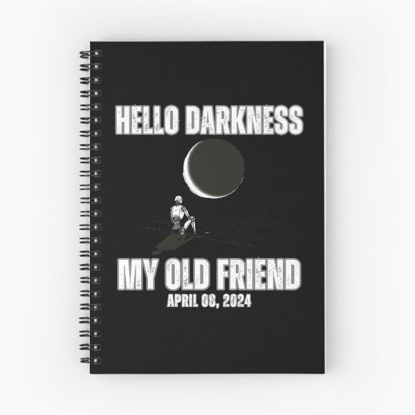 Item preview, Hello darkness my old friend Total Solar Eclipse 2024 USA  designed and sold by chanyawee.