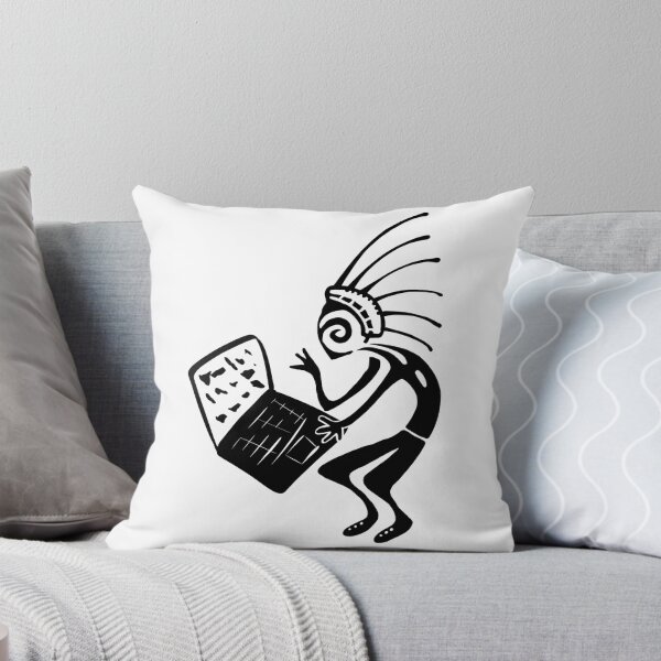 Item preview, Kokopelli laptop black designed and sold by nogamax.