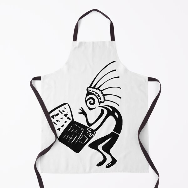 Item preview, Kokopelli laptop black designed and sold by nogamax.
