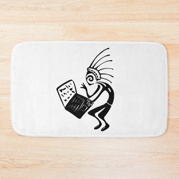 Item preview, Kokopelli laptop black designed and sold by nogamax.
