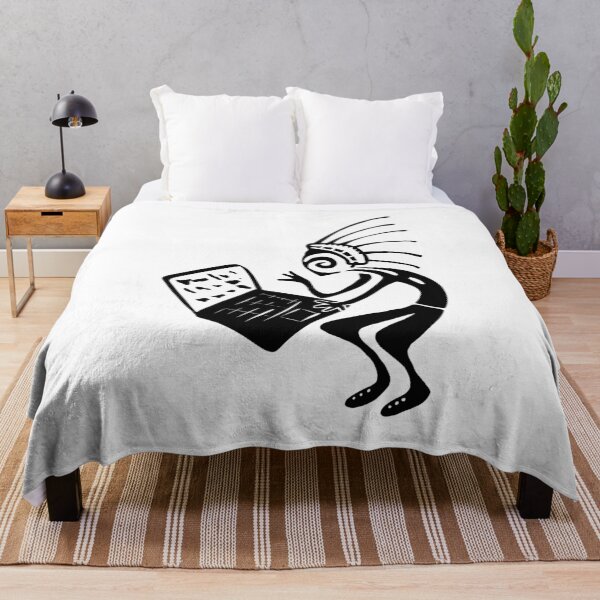 Item preview, Kokopelli laptop black designed and sold by nogamax.