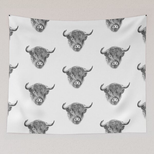 Item preview, Windswept And Straggly, Scottish Highland Cow designed and sold by brodyquixote.
