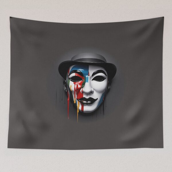 Item preview, Dripping Mask T-Shirt designed and sold by Digital Dye Co.