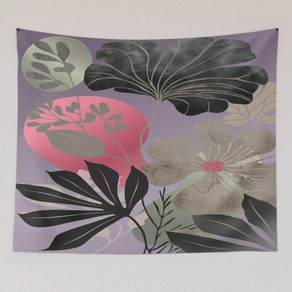 Item preview, Abstract home decorating minimalist flower line art wall poster designed and sold by jayne0524.
