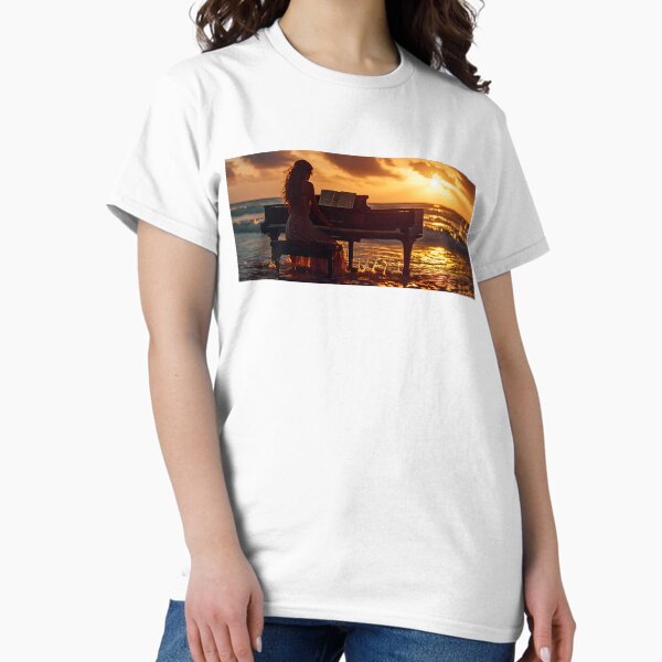 Seaside Piano Fantasy 7 Classic T-Shirt
