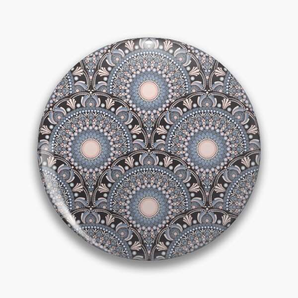 Item preview, Ornate Apricot Serenity Dot Mandala Art Deco Scallop designed and sold by Triplicate Limited.