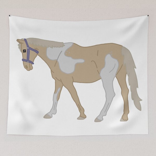 Item preview, Palomino Paint With Purple Halter Walking Forward designed and sold by Abby Art Studio.