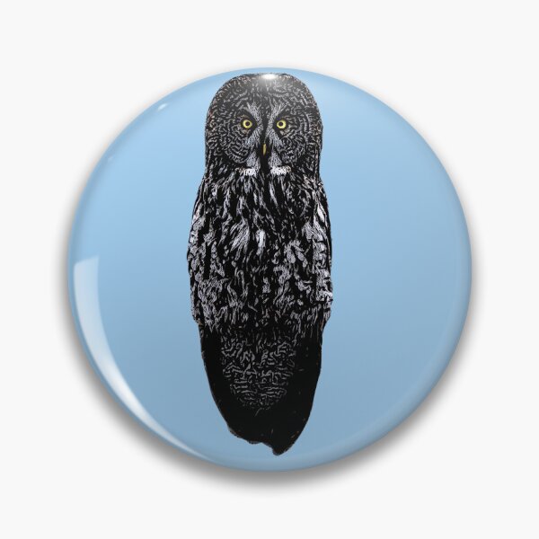 Item preview, Great Gray Owl Black Alternate Design  designed and sold by designsasstultd.