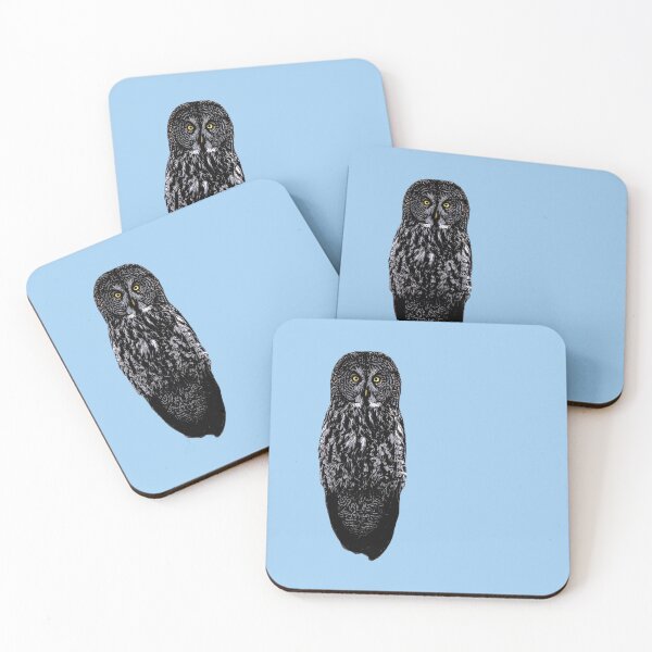 Item preview, Great Gray Owl Black Alternate Design  designed and sold by designsasstultd.