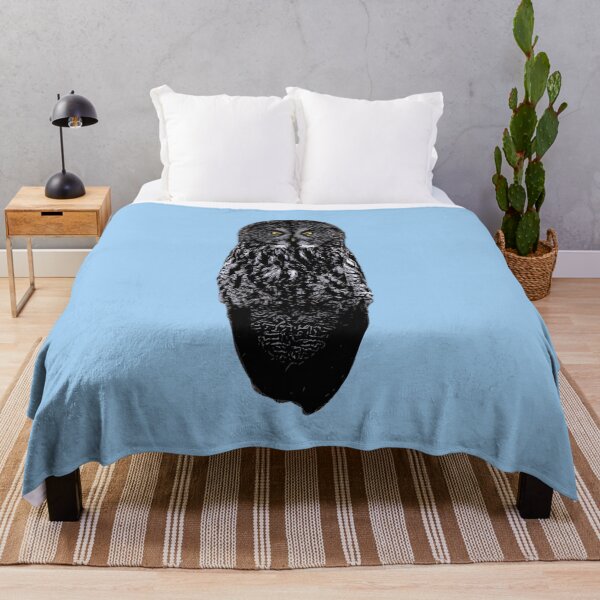 Item preview, Great Gray Owl Black Alternate Design designed and sold by designsasstultd.