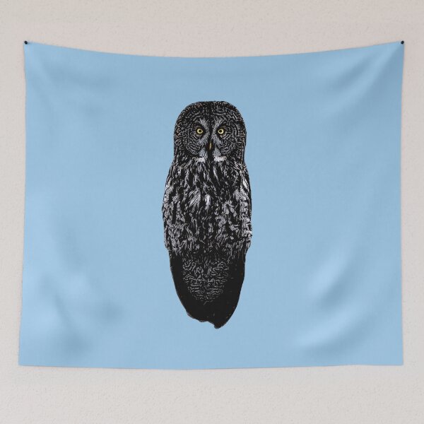 Item preview, Great Gray Owl Black Alternate Design  designed and sold by designsasstultd.