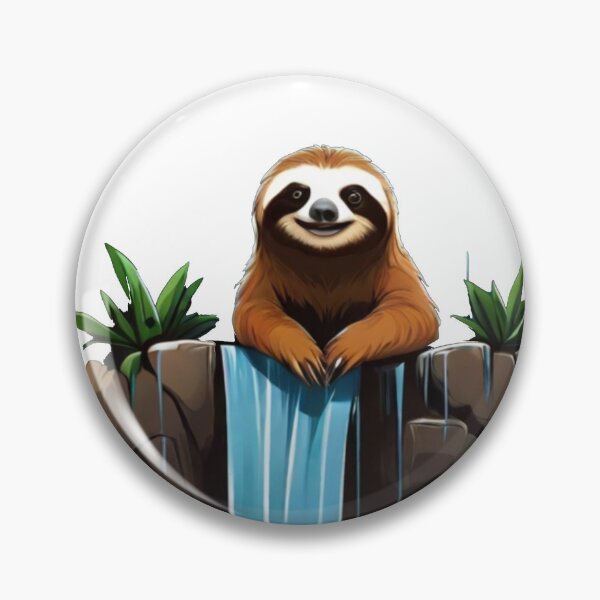 Item preview,  sloth over the waterfall designed and sold by Karaz's Animal Kingdom.