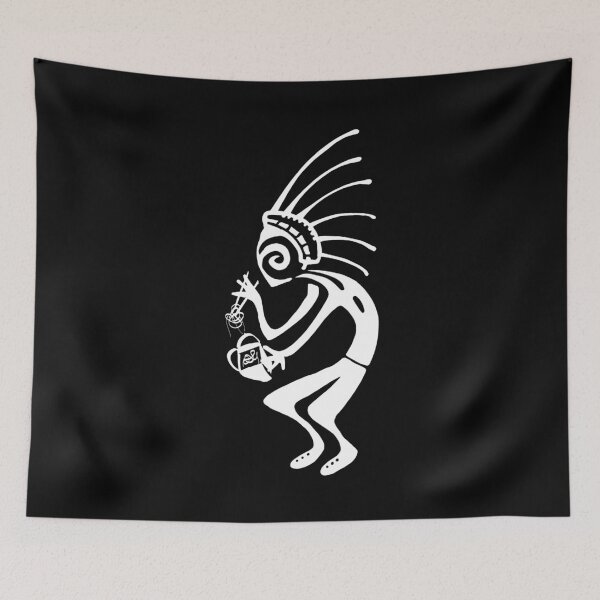 Item preview, Kokopelli noodle white designed and sold by nogamax.