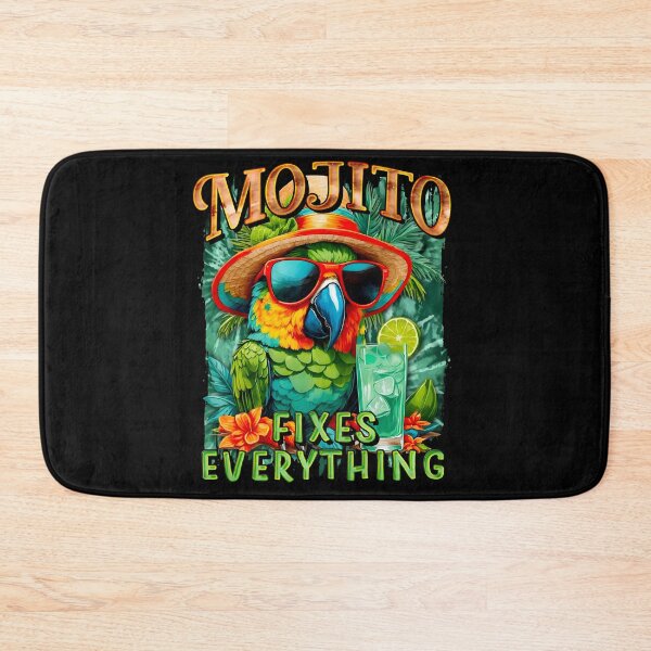 Item preview, Mojito Fixes Everything Happy Tropical Parrot Sunglasses Tie-Dye designed and sold by MindWave THC.