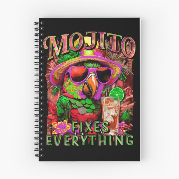 Item preview, Mojito Fixes Everything Happy Tropical Parrot Sunglasses Tie-Dye designed and sold by MindWave THC.