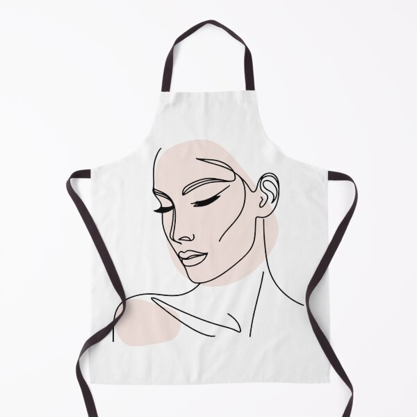 Item preview, One line woman face drawing, Abstract minimal female single line art designed and sold by MusesWhispers.