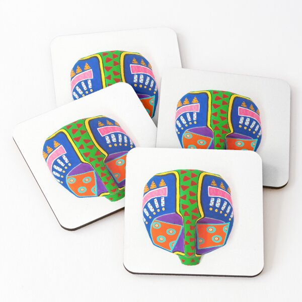Item preview, Jungle Boogie Vibrant Color Mask designed and sold by Mareshah Yisrael.