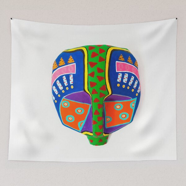 Item preview, Jungle Boogie Vibrant Color Mask designed and sold by Mareshah Yisrael.