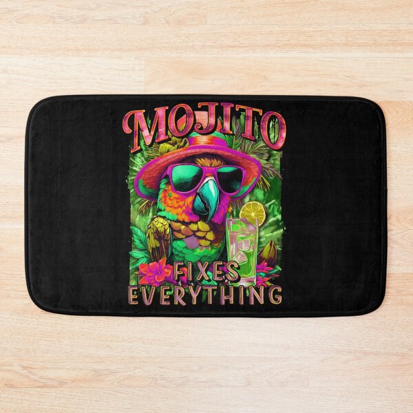 Item preview, Mojito Fixes Everything Happy Tropical Parrot Sunglasses Tie-Dye designed and sold by MindWave THC.