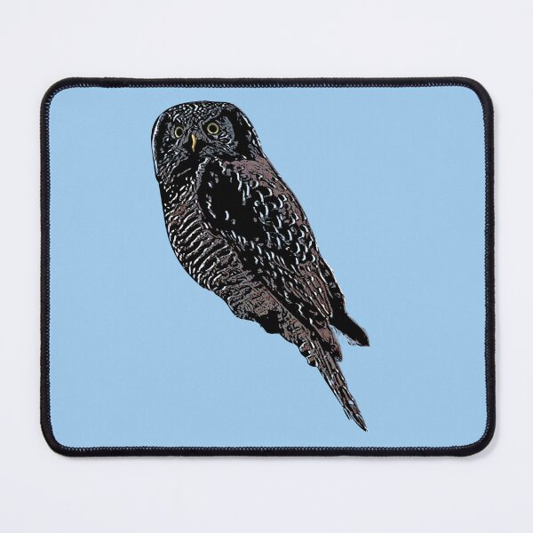 Item preview, Northern Hawk Owl Black Alternate Design designed and sold by designsasstultd.