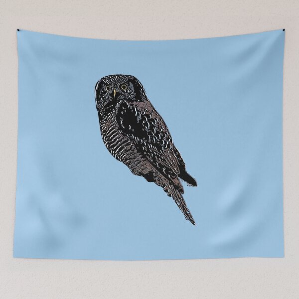 Item preview, Northern Hawk Owl Black Alternate Design  designed and sold by designsasstultd.