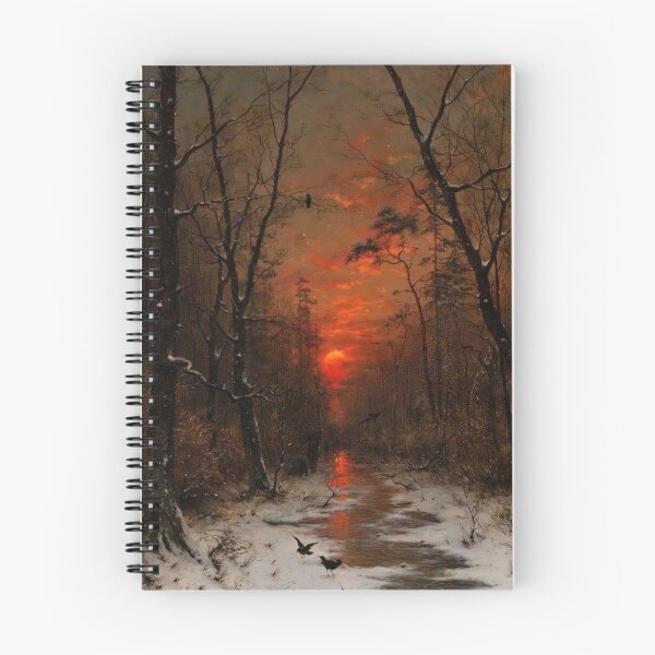 Item preview, Sunset over the Winter Forest - Heinrich Gogarten designed and sold by darkgothicart.