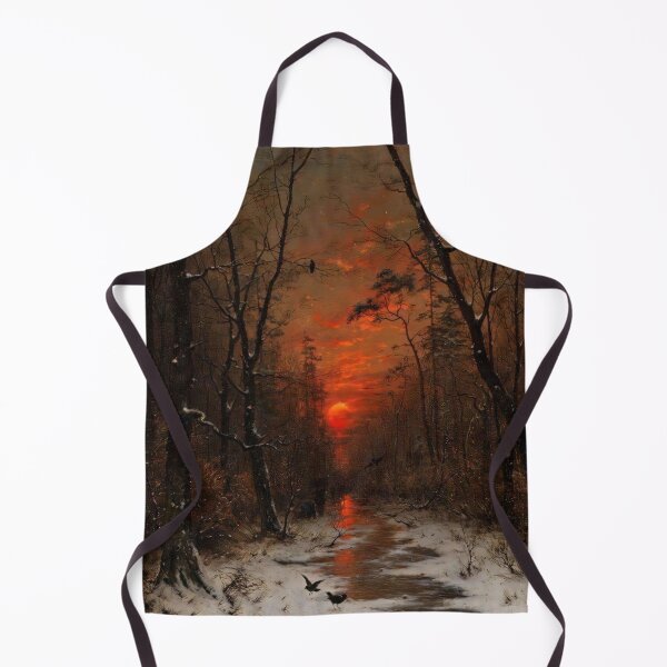 Item preview, Sunset over the Winter Forest - Heinrich Gogarten designed and sold by darkgothicart.