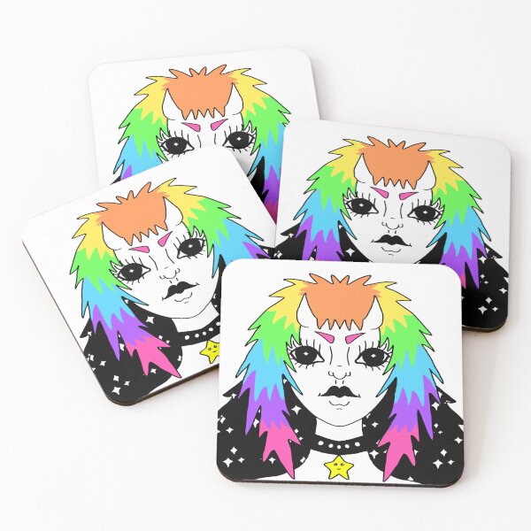 Item preview, Rainbow star hair demon designed and sold by Reina Patrick.