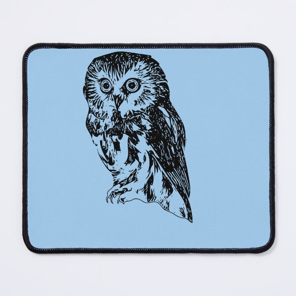Item preview, Northern Saw-Whet Owl Black Design designed and sold by designsasstultd.