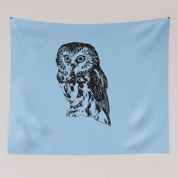 Item preview, Northern Saw-Whet Owl Black Design  designed and sold by designsasstultd.