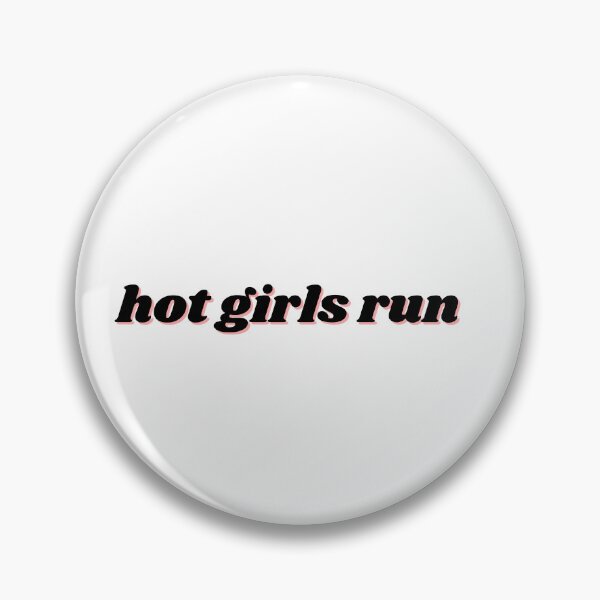 Item preview, Hot girls run, black and pink  designed and sold by ChiWellness Shop.