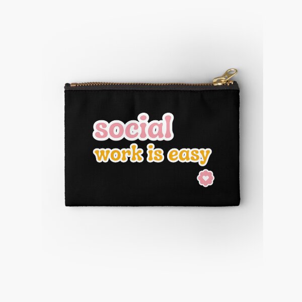 Item preview, Social work is easy designed and sold by DEVINE-PIXELZ.