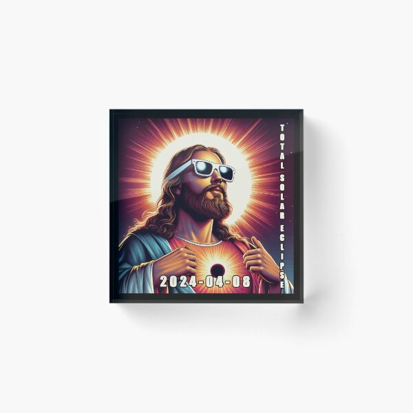 Item preview, Jesus Christ Total Solar Eclipse 2024 designed and sold by TomFrontierArt.