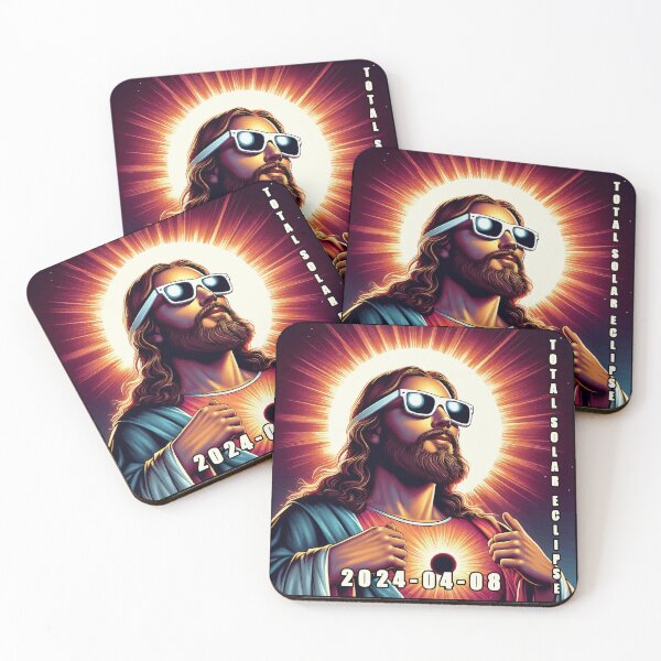 Item preview, Jesus Christ Total Solar Eclipse 2024 designed and sold by TomFrontierArt.