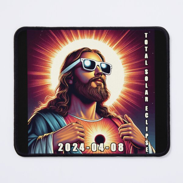 Item preview, Jesus Christ Total Solar Eclipse 2024 designed and sold by TomFrontierArt.