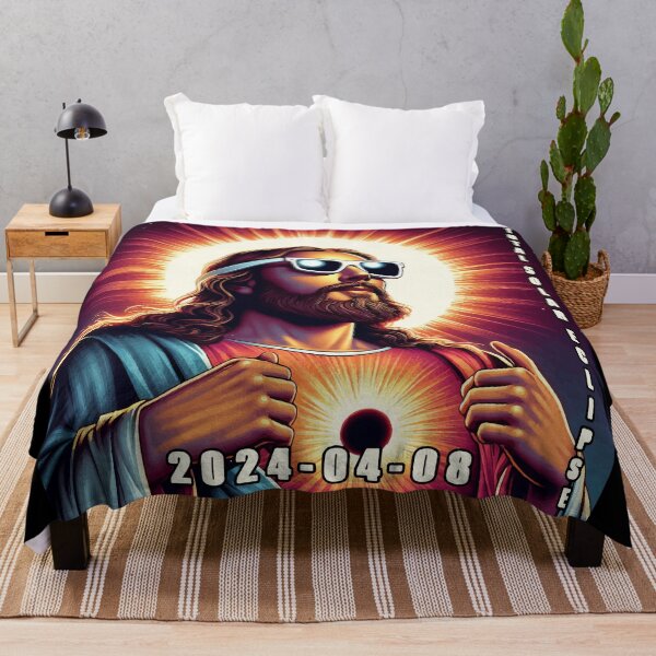 Item preview, Jesus Christ Total Solar Eclipse 2024 designed and sold by TomFrontierArt.