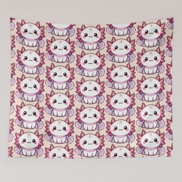 Item preview, Cute and Mysterious Pink Manga Axolotl designed and sold by Celedrine-art.