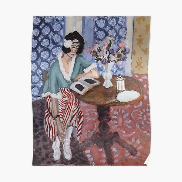 Woman Reading-Henri Matisse Poster