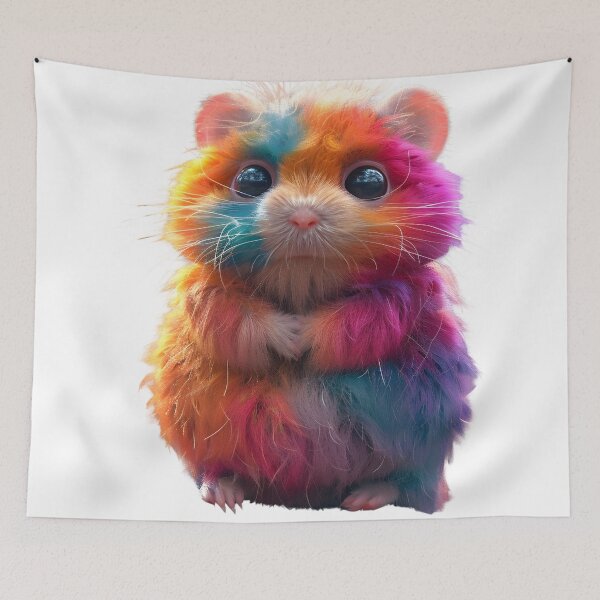 Item preview, Very Colorful Sad Hamster Looking Very Cute designed and sold by DiventCreations.