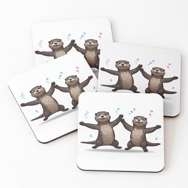 Item preview, Otters Cheerful Autumn Party designed and sold by omerfdln34.