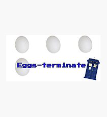 Eggs eggs eggs eggs terminate Photographic Print