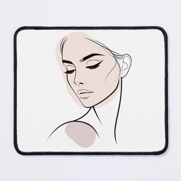 Item preview, One line woman face drawing, Single line art designed and sold by MusesWhispers.