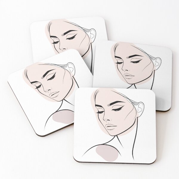 Item preview,  One line woman face drawing, Single line art designed and sold by MusesWhispers.