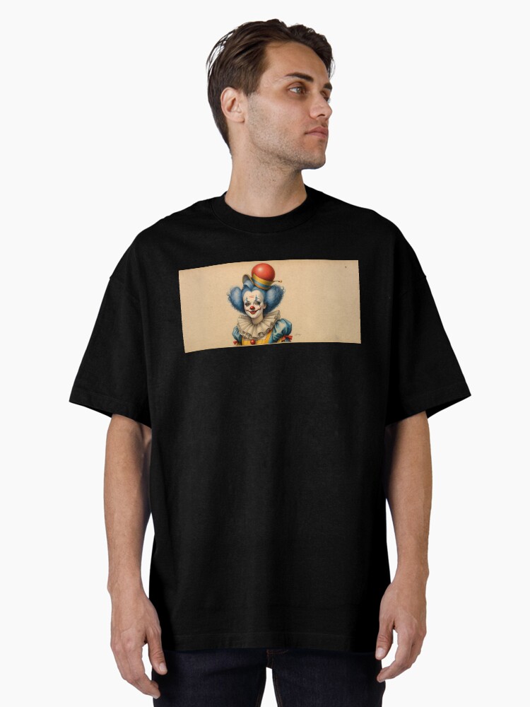 Thumbnail 2 of 7, Oversized T-Shirt, Circus Clown Fantasy 2 designed and sold by McMuggles.