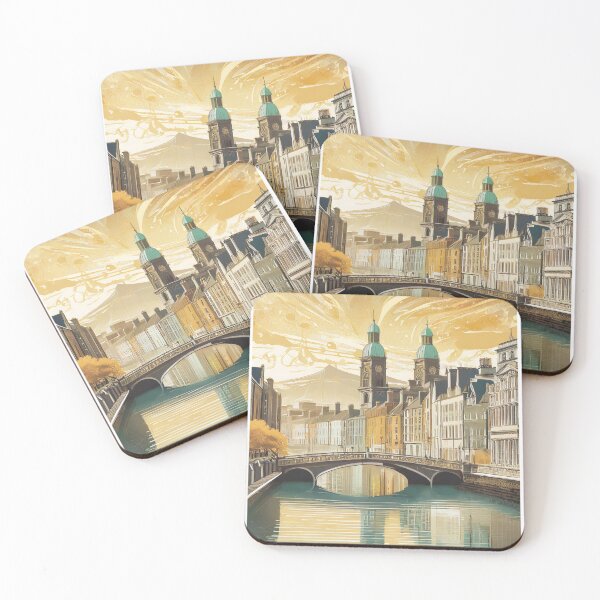 Item preview, Vintage Dublin Travel Poster - Retro Charm of Ireland in Minimalist Design designed and sold by pod24.