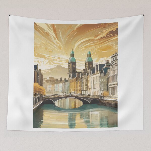 Item preview, Vintage Dublin Travel Poster - Retro Charm of Ireland in Minimalist Design designed and sold by pod24.