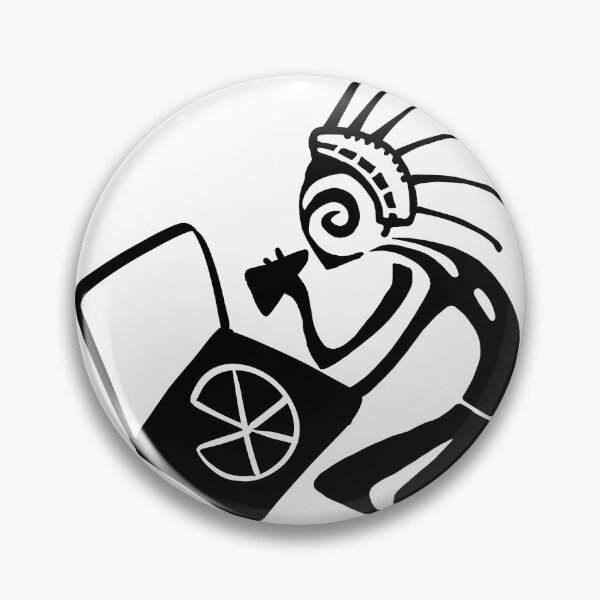 Item preview, Kokopelli pizza black designed and sold by nogamax.